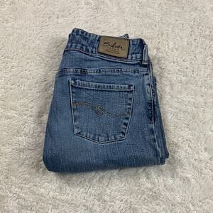 Vintage Silver mid rise bootcut jeans, size 27/32